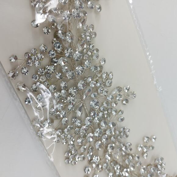 Wedding Headband Rhinestones Headpiece Ballet Love Bride Hair - Picture 10 of 12